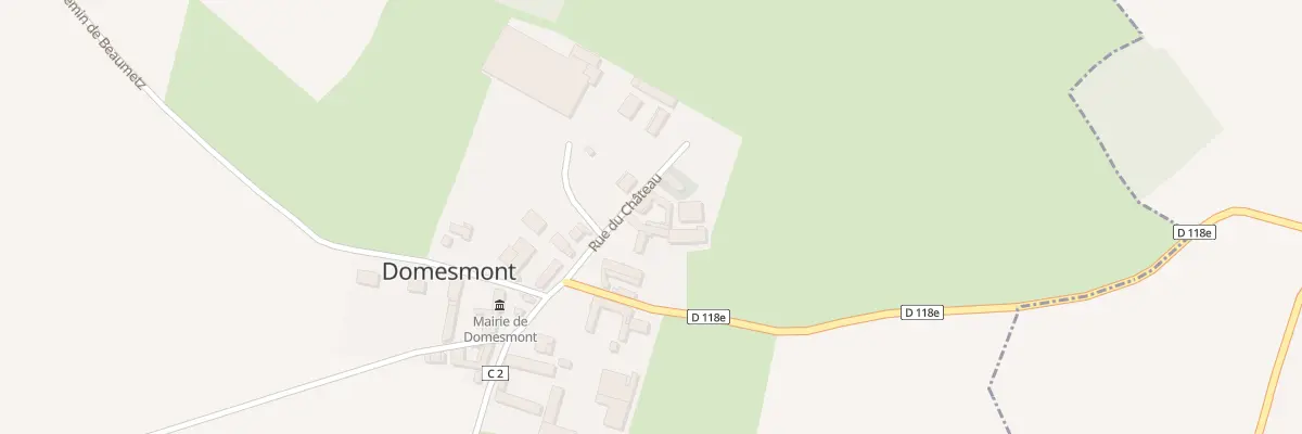 Plan du 4 Rue du Château à Domesmont