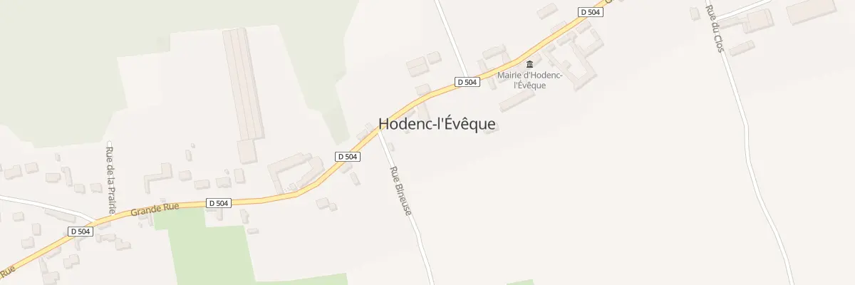 Plan du 40 Gr Grande Rue à Hodenc-l’Évêque