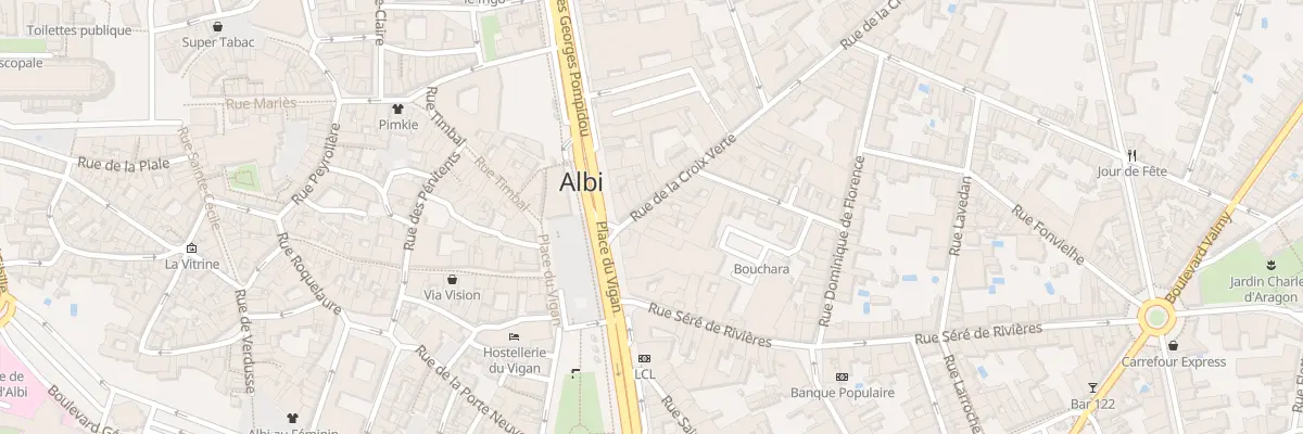 Plan du 89 Rue de la Croix Verte à Albi