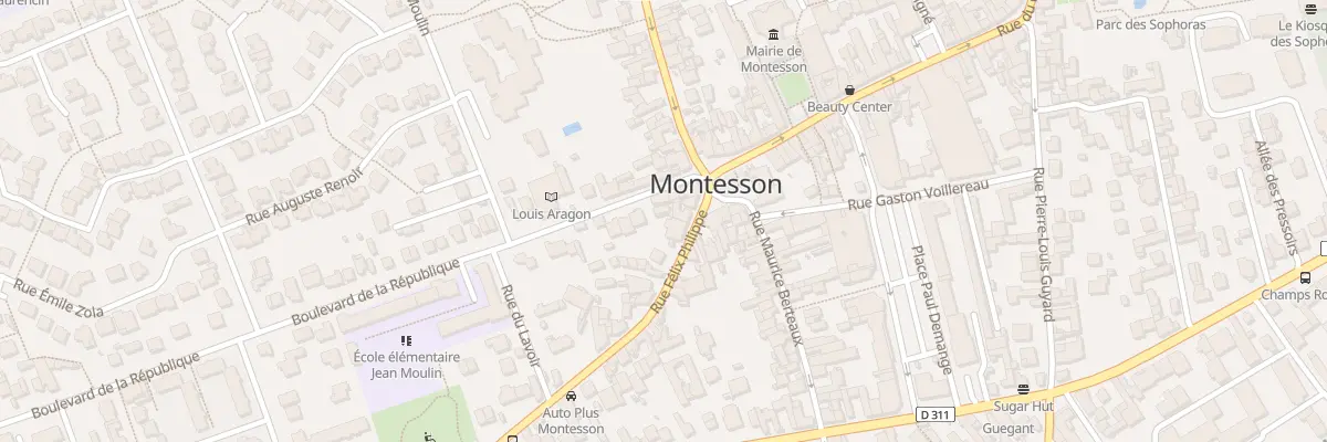 Plan du 5 Bd de la République à Montesson