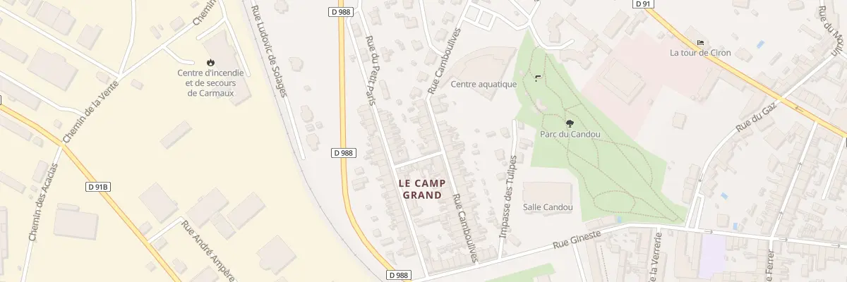 Plan du 27 Rue Camboulives à Carmaux