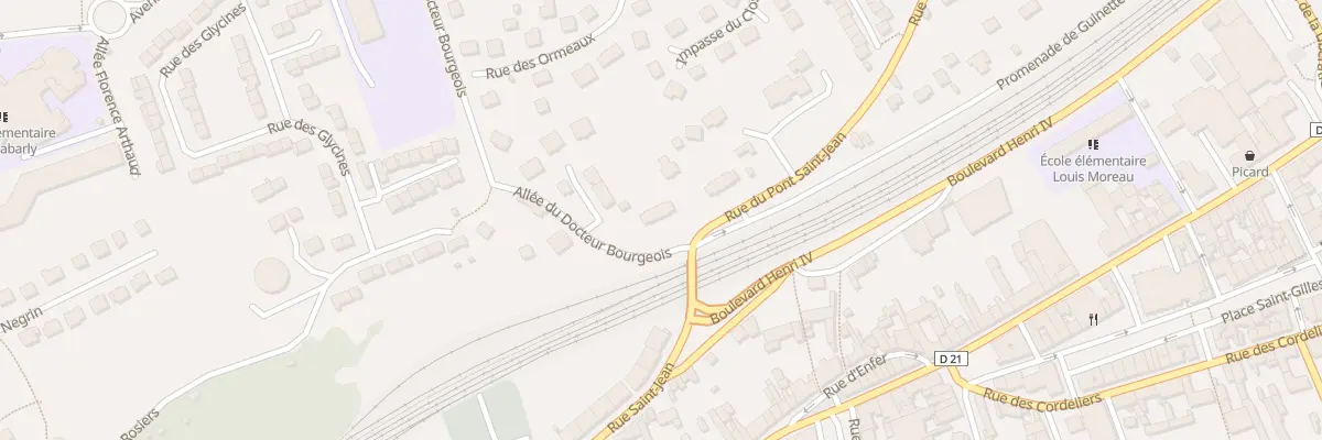 Plan du 1 Rue du Pont Saint-jean à Étampes