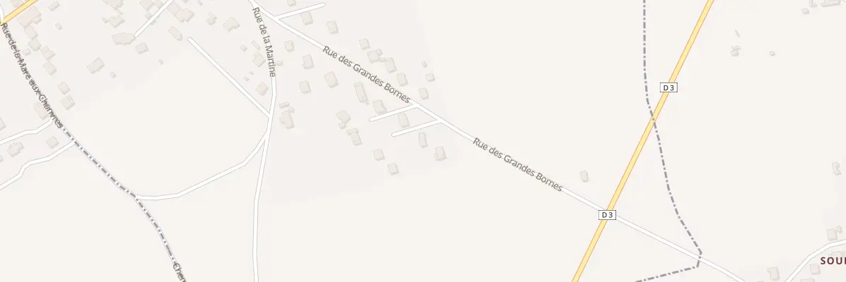 Plan du 34 Rue des Grandes Bornes à Courson-Monteloup