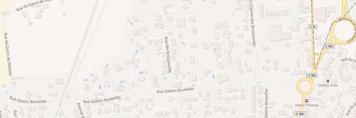 Plan du 10 Rue des Broucouniès à Albi