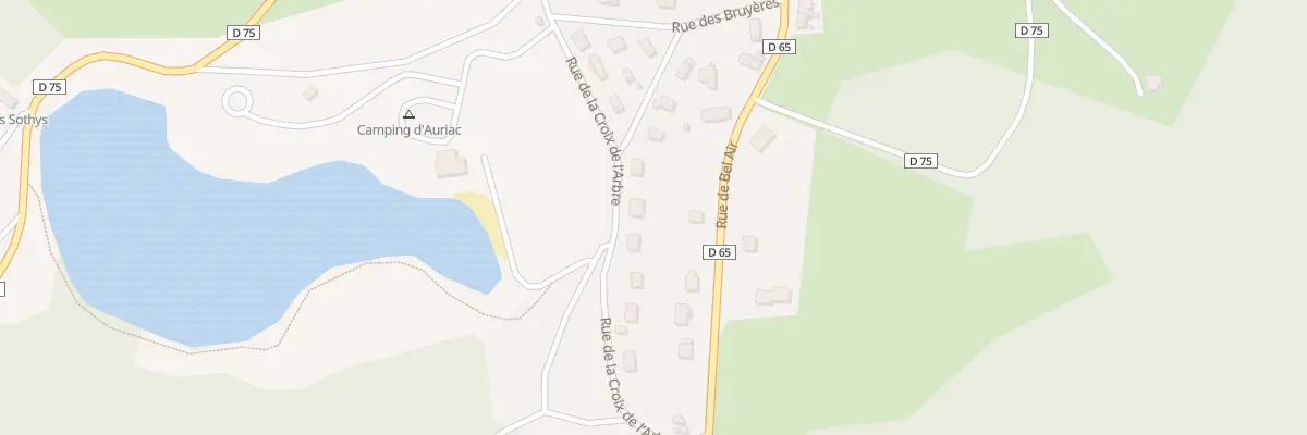 Plan du 25 Rue de la Croix de l’Arbre à Auriac