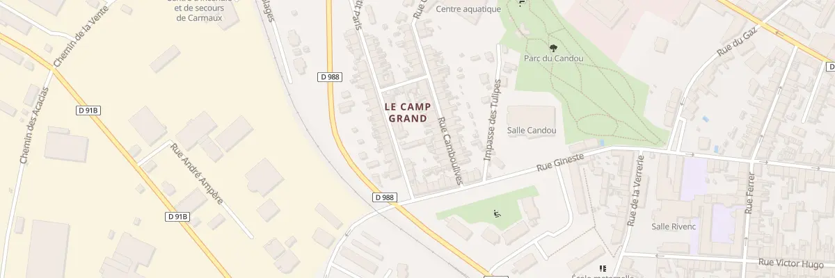 Plan du 11 Rue Camboulives à Carmaux