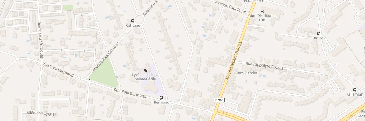 Plan du 5 Rue de la Nougarède à Albi