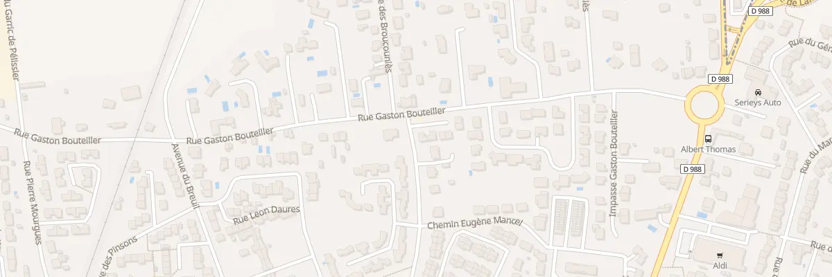 Plan du 86 Rue Gaston Bouteiller à Albi