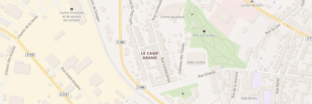 Plan du 19 Rue Camboulives à Carmaux