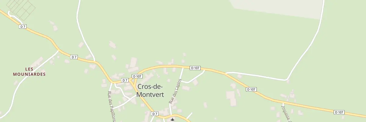 Plan du 5005 Le Bourg à Cros-de-Montvert