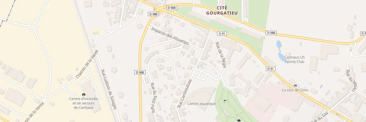 Plan du 55 Rue du Petit Paris à Carmaux