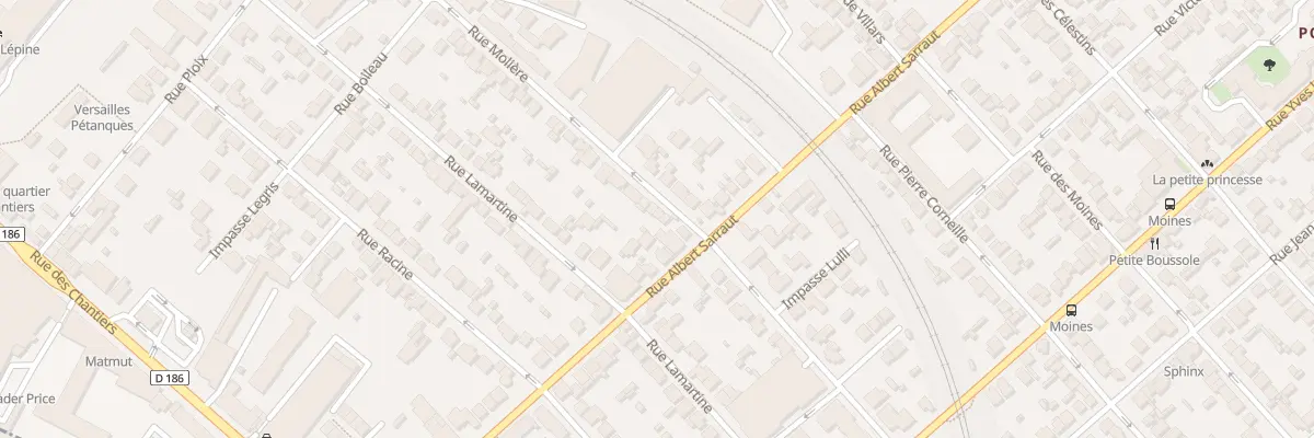Plan du 36 Rue Molière à Versailles