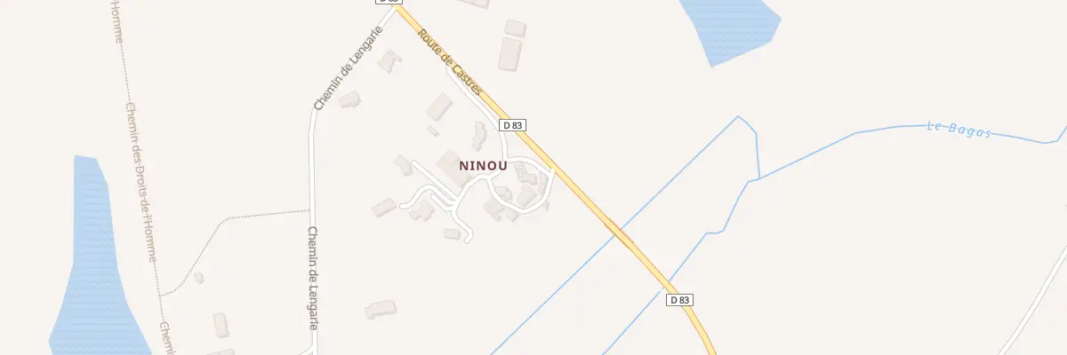Plan du 3 Ham de Ninou à Lautrec