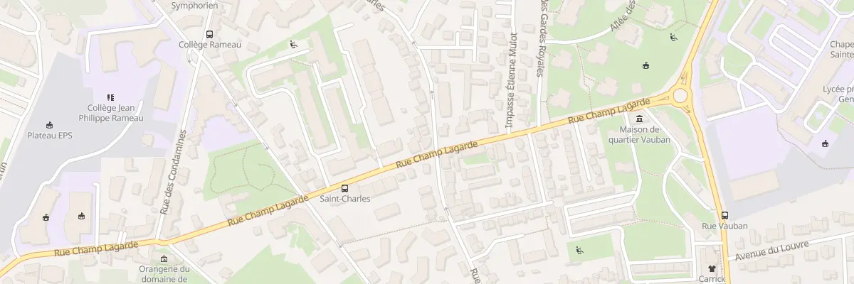 Plan du 11 Rue Saint Charles à Versailles