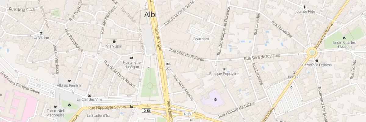 Plan du 53 Rue Séré de Rivières à Albi