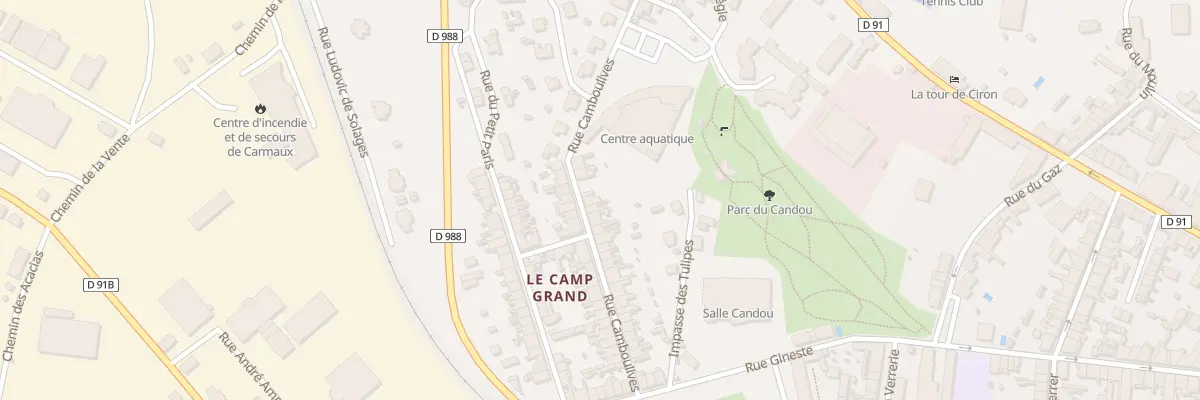 Plan du 32 Rue Camboulives à Carmaux