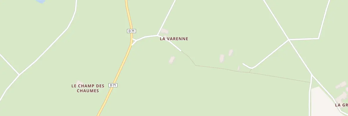 Plan du 3 Che de la Varenne à Néret