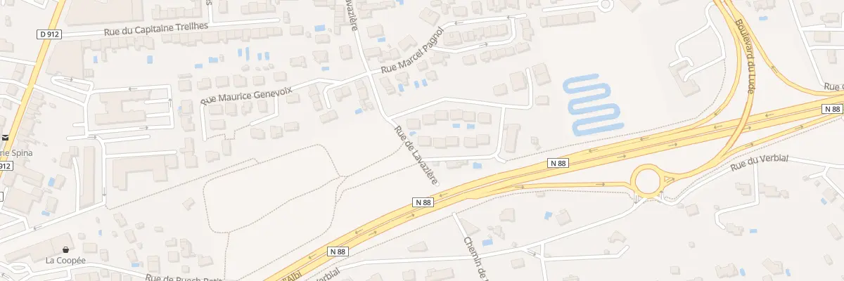 Plan du 22 Rue Georges Brassens à Albi
