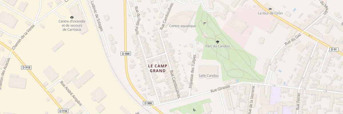 Plan du 22 Rue Camboulives à Carmaux