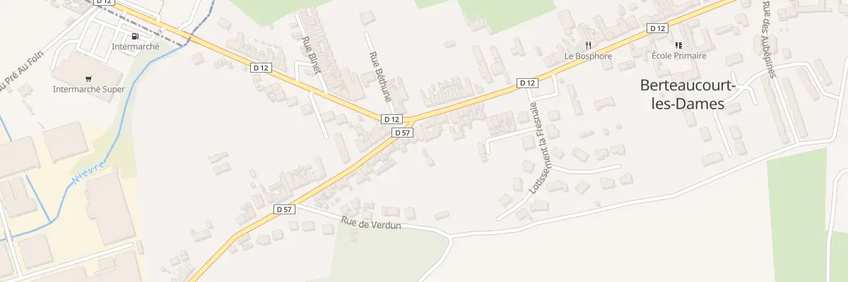 Plan du 93 Rue Eugène Létocart à Berteaucourt-les-Dames