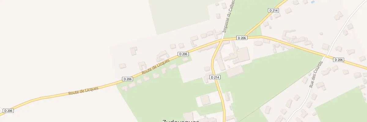 Plan du 57 Rte de Licques à Zudausques