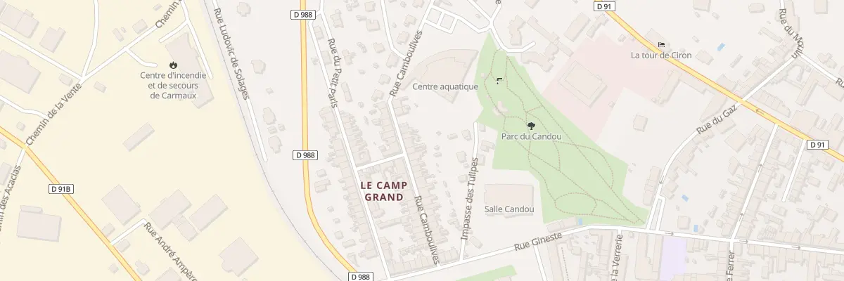 Plan du 28 Rue Camboulives à Carmaux