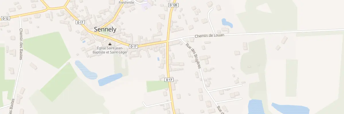 Plan du 3 Rte de Maison Neuve à Sennely