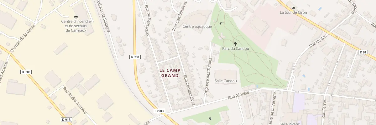 Plan du 20 Rue Camboulives à Carmaux