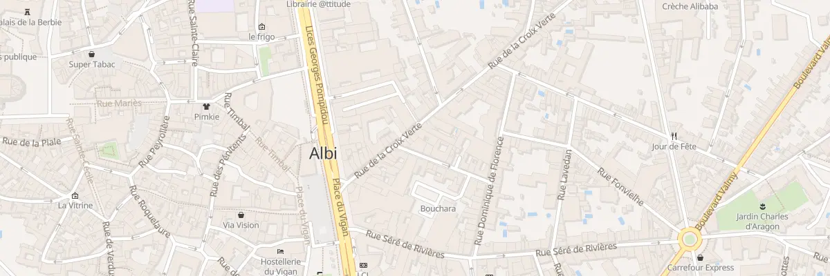 Plan du 71 Rue de la Croix Verte à Albi