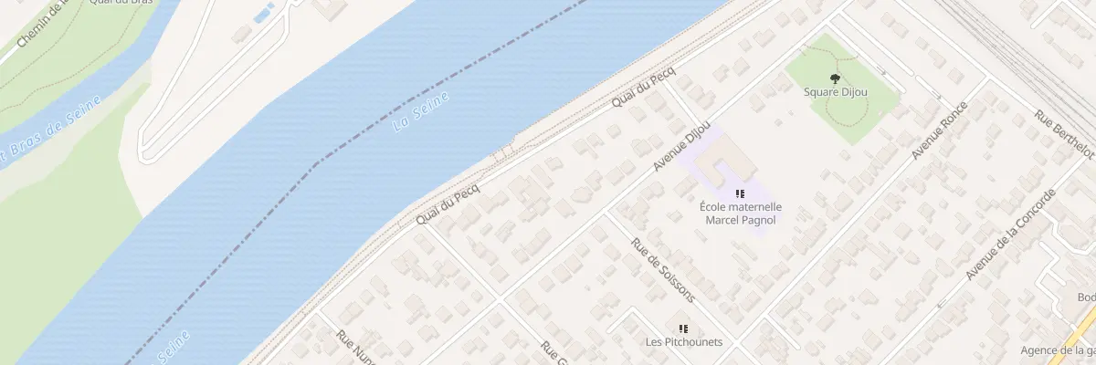Plan du 91 Quai du Pecq à Sartrouville