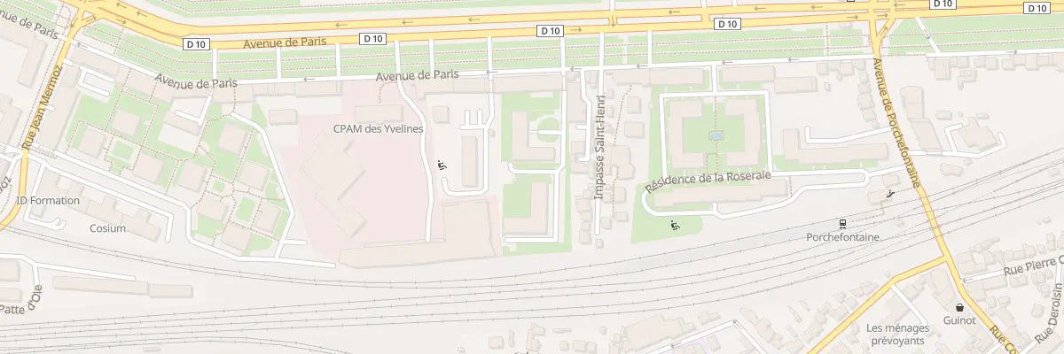 Plan du 98 Av de Paris à Versailles