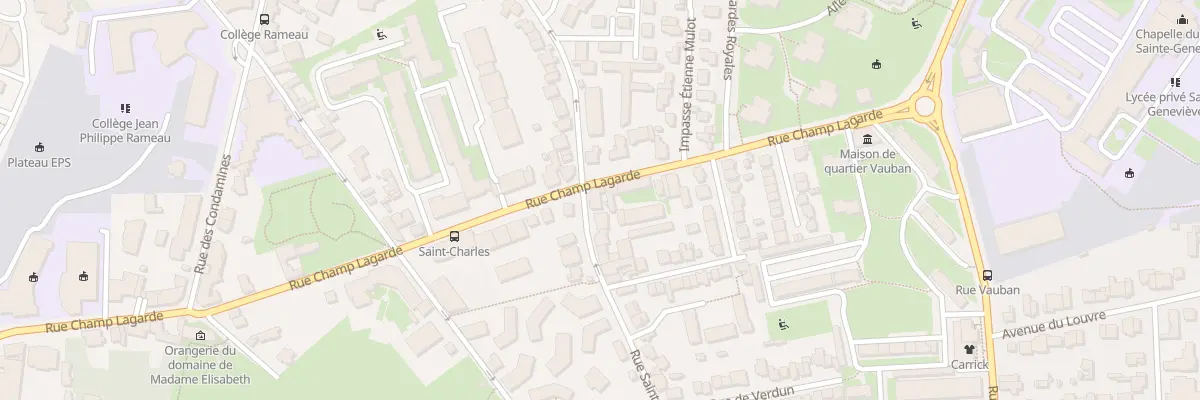 Plan du 30 Rue Saint Charles à Versailles