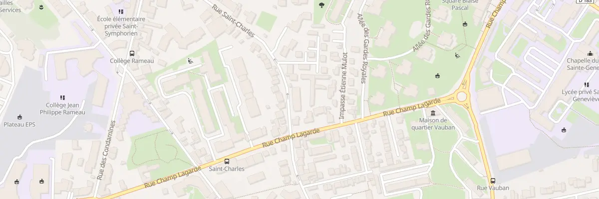 Plan du 32B Rue Saint Charles à Versailles