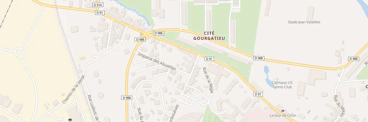 Plan du 61B Rue Camboulives à Carmaux