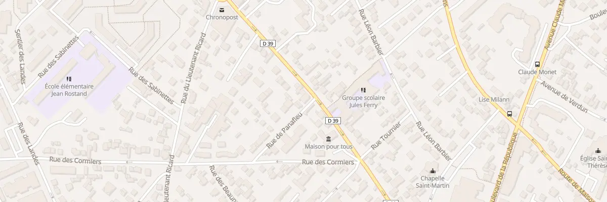 Plan du 107 Rue du Gen Leclerc à Chatou