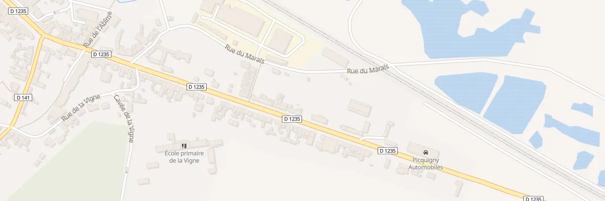Plan du 400 Rue Jean Jacques Rousseaux à Picquigny
