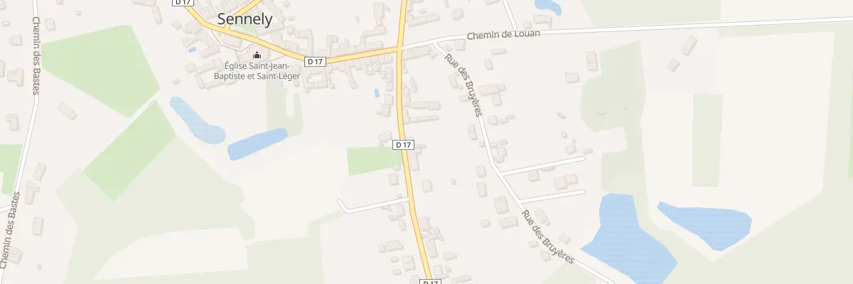 Plan du 9 Rte de Maison Neuve à Sennely