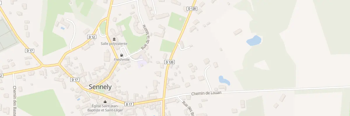 Plan du 6 Rue Creuse à Sennely