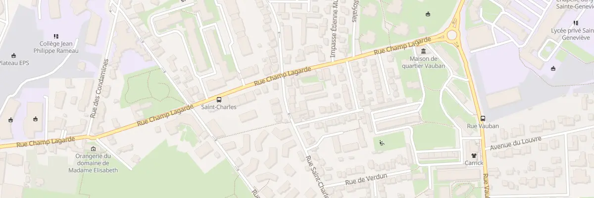 Plan du 26 Rue Saint Charles à Versailles