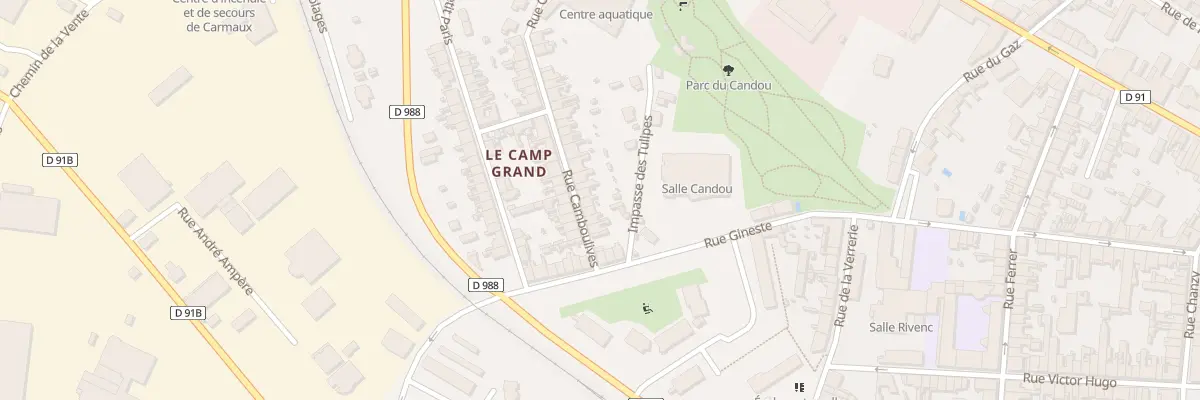 Plan du 8 Rue Camboulives à Carmaux