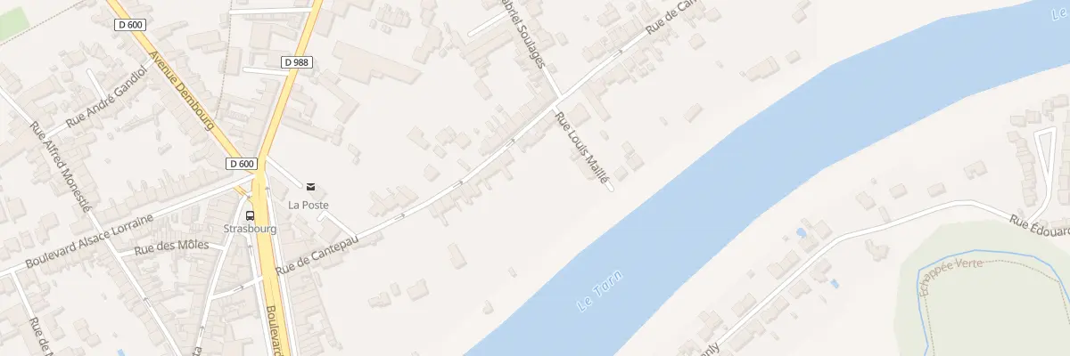 Plan du 48 Rue de Cantepau à Albi