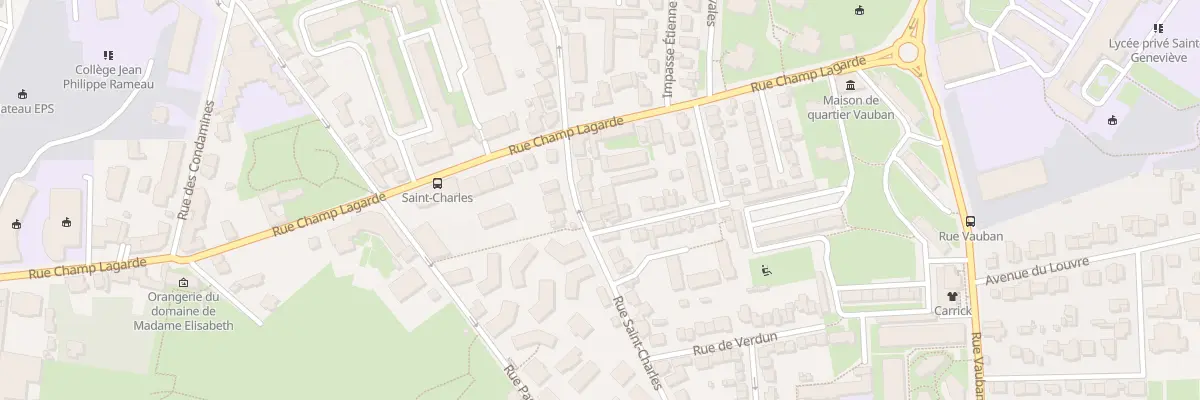 Plan du 24 Rue Saint Charles à Versailles
