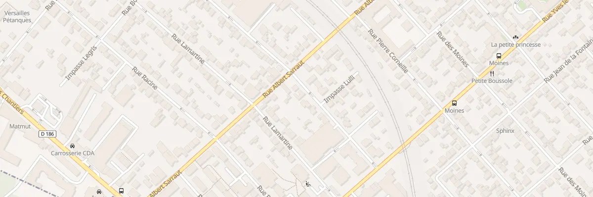 Plan du 40 Rue Molière à Versailles