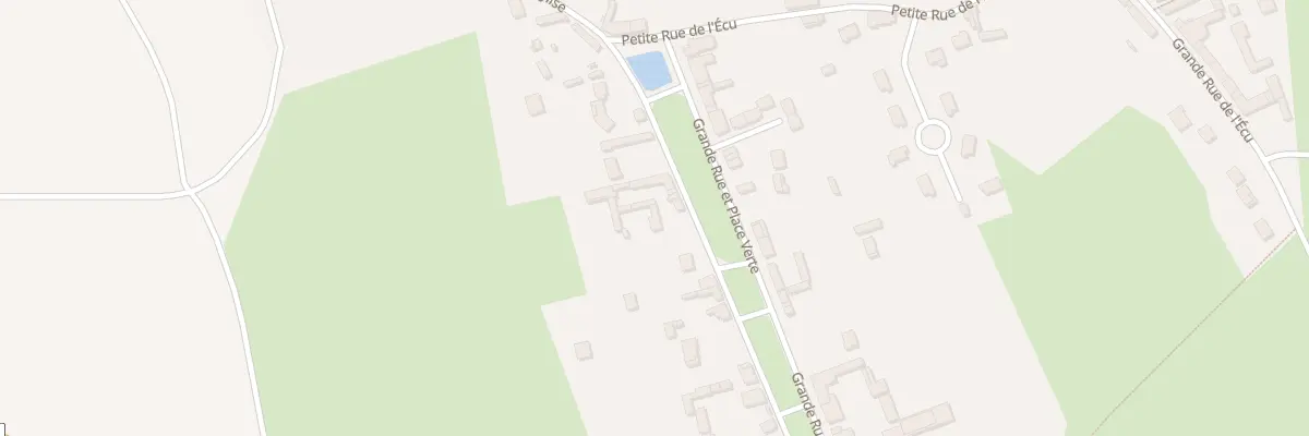 Plan du 10 Gr Grande Rue et Pce Verte à Francastel