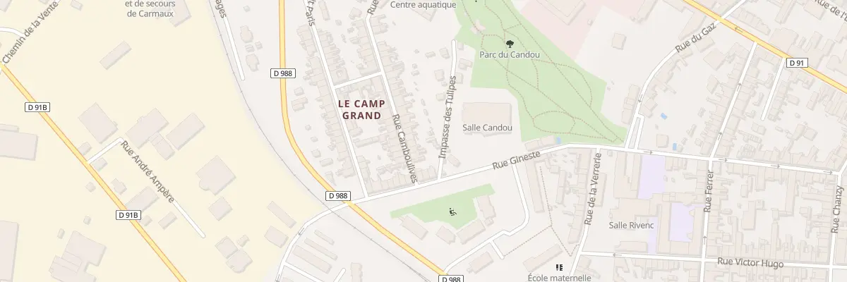 Plan du 6 Rue Camboulives à Carmaux
