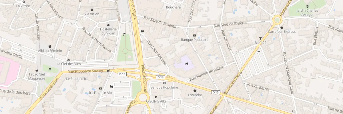 Plan du 21 Rue Saint-Antoine à Albi