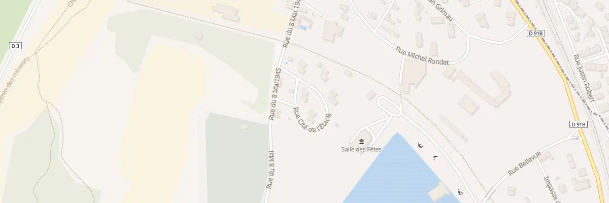 Plan du 9 Rue Pablo Neruda à Blaye-les-Mines