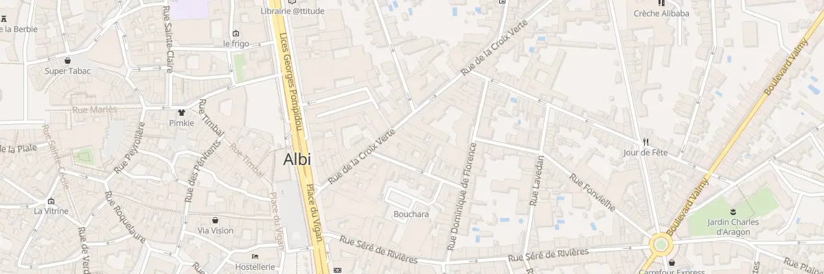 Plan du 63 Rue de la Croix Verte à Albi