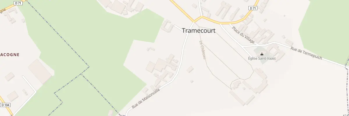 Plan du 5012 Rte de Maisoncelle à Tramecourt
