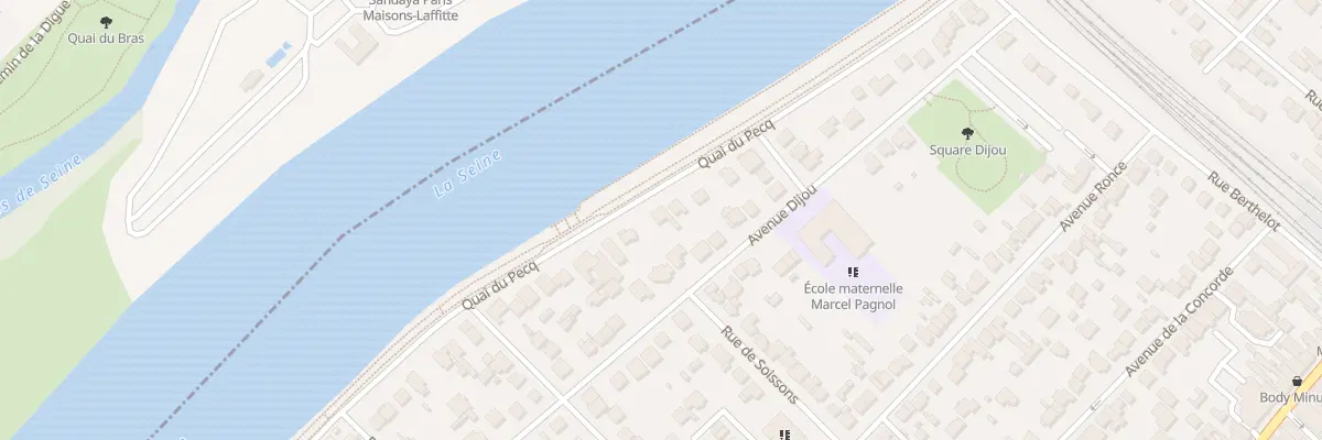 Plan du 87 Quai du Pecq à Sartrouville